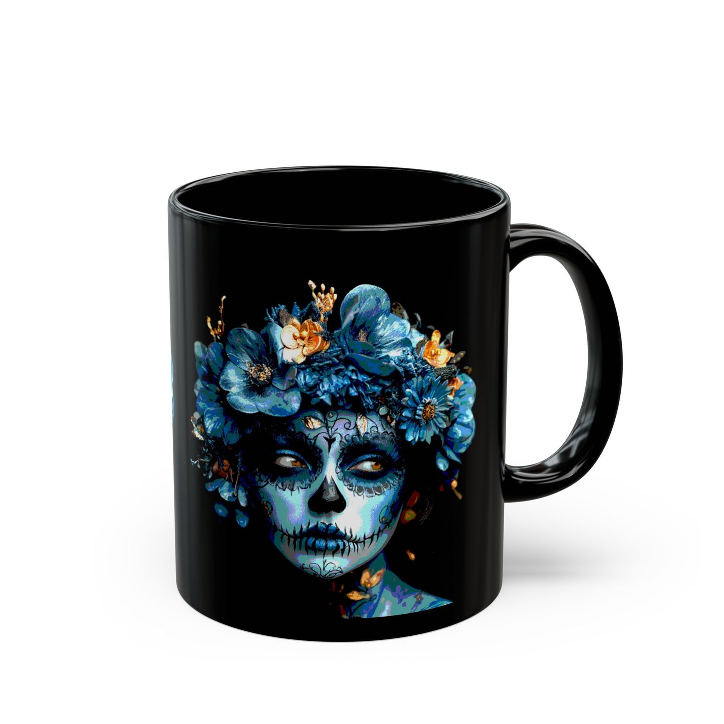 Art Blue Flowers  Mug (11oz, 15oz)