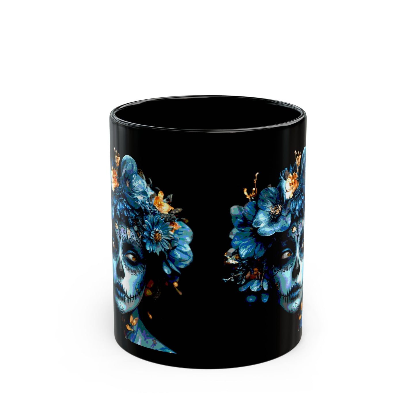 Art Blue Flowers  Mug (11oz, 15oz)