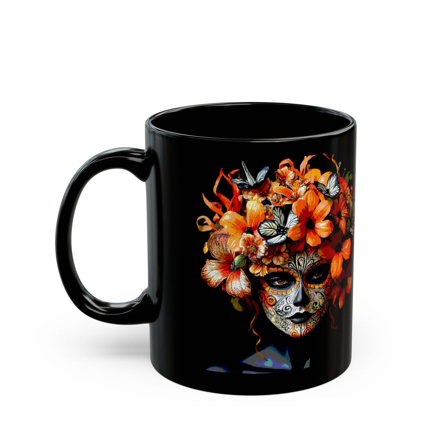 Art Orange Flowers Mug (11oz, 15oz)