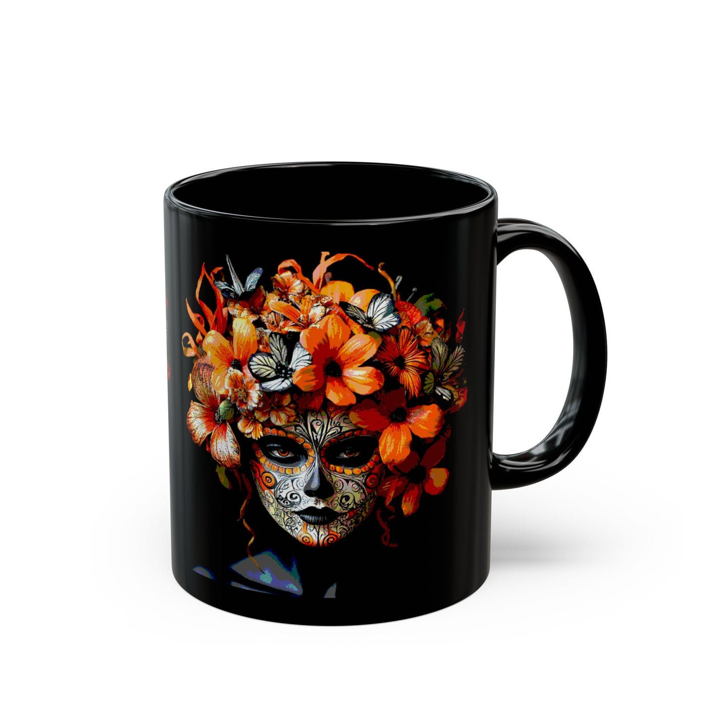 Art Orange Flowers Mug (11oz, 15oz)