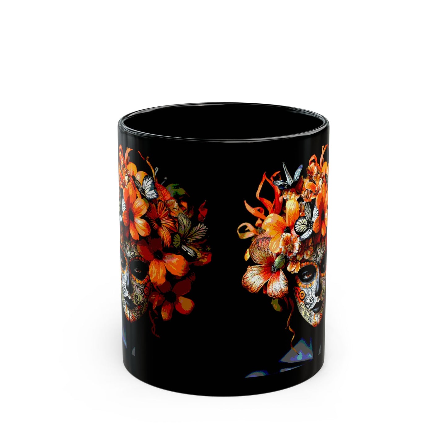 Art Orange Flowers Mug (11oz, 15oz)