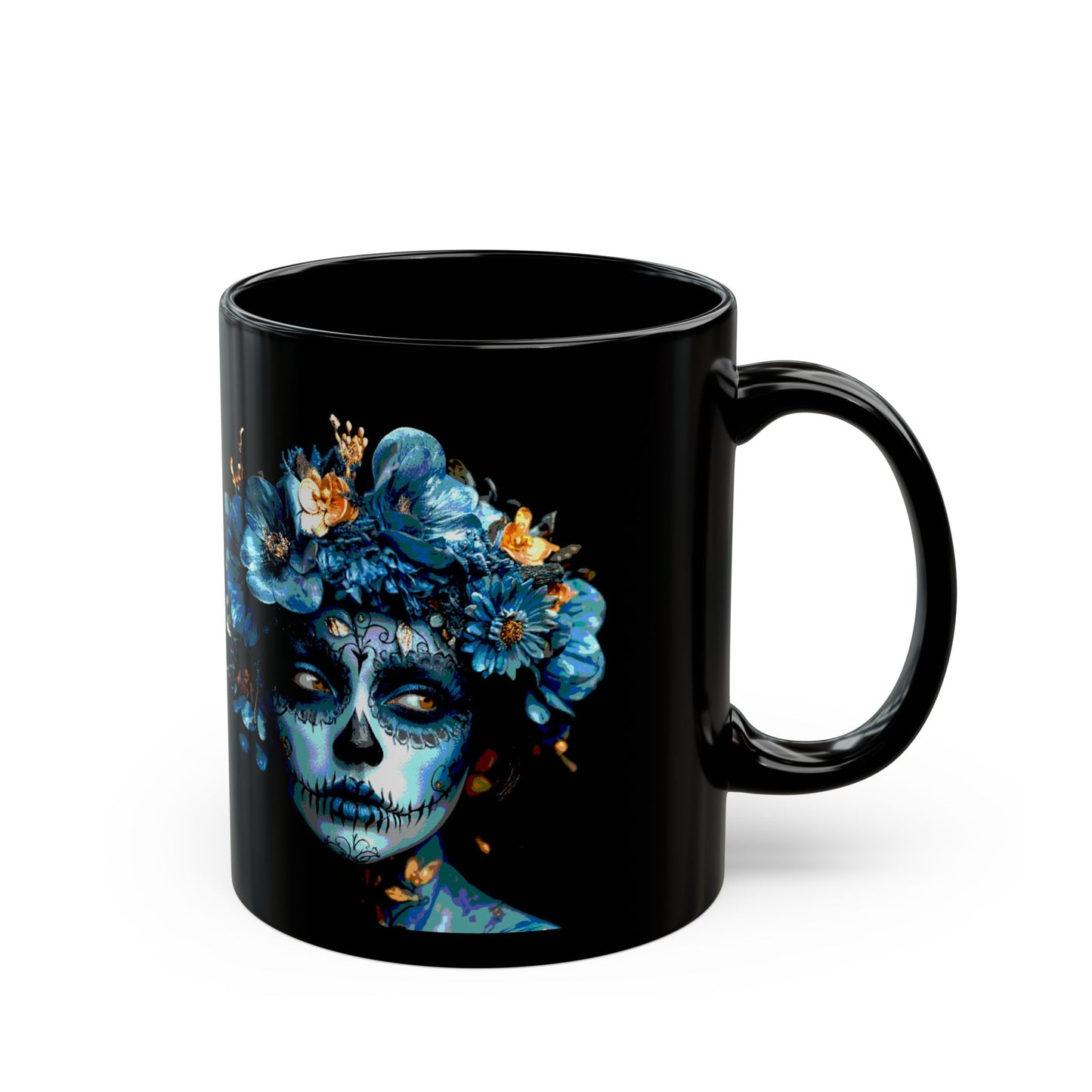 Art Blue Flowers  Mug (11oz, 15oz)