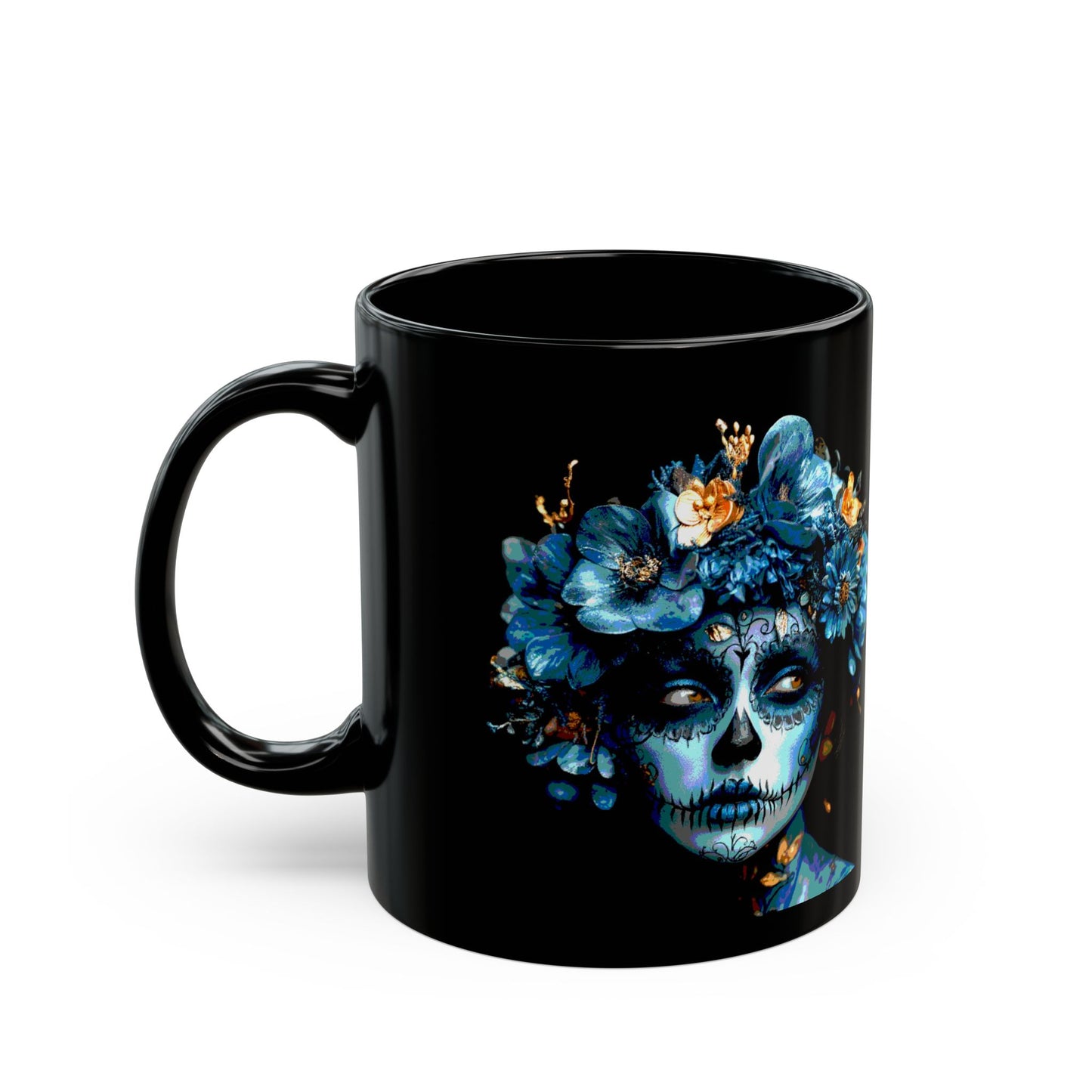 Art Blue Flowers  Mug (11oz, 15oz)